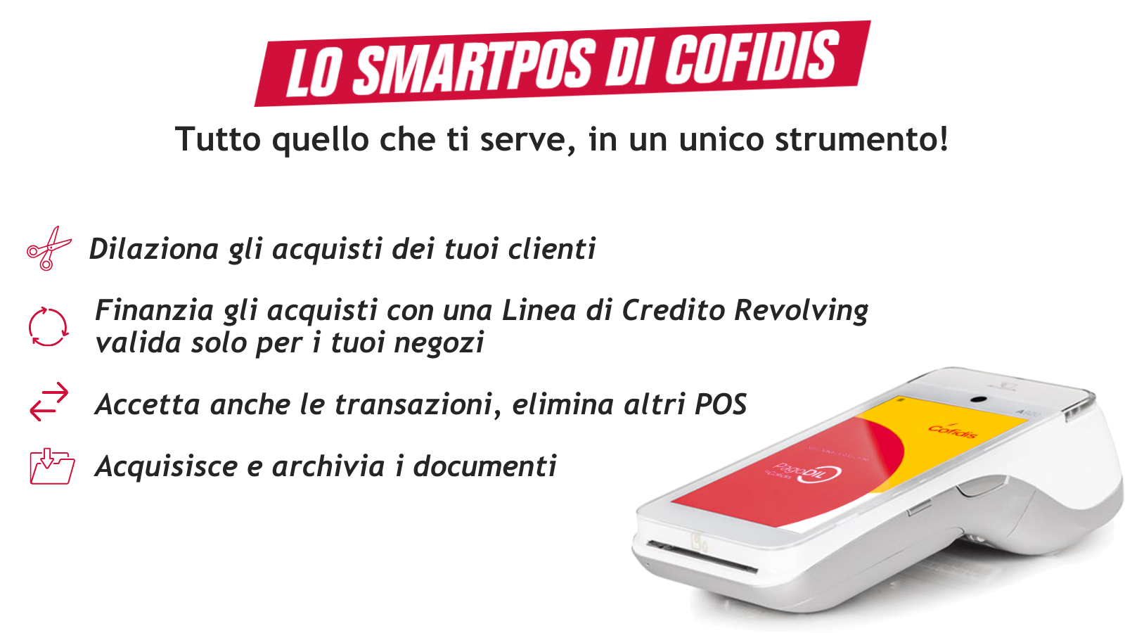 SmartPOS Cofidis per pagamenti rateali in negozio