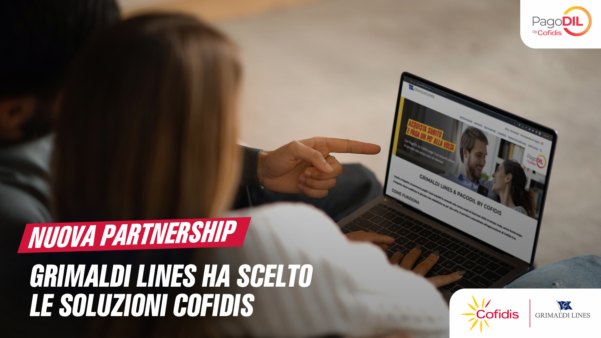 ACQUISTARE UN VIAGGIO CON GRIMALDI LINES SARA’ PIU’ FACILE  GRAZIE ALLA PARTNERSHIP TRA LA COMPAGNIA DI NAVIGAZIONE E COFIDIS